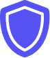 A simple blue shield icon with no markings or text, symbolizing protection and security, set against a transparent background.